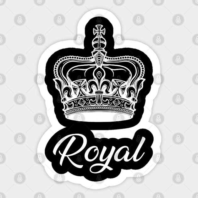 Queen Crown Royal Sticker by T-Shirt.CONCEPTS